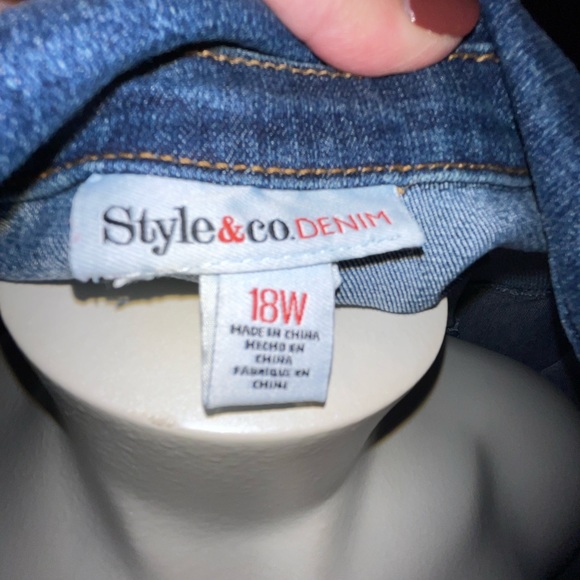 Style &Co. Denim Jean Jacket, xxl - Picture 2 of 6